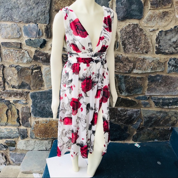 Lulu’s Queen of Hearts White Floral Print Dress - Picture 9 of 14